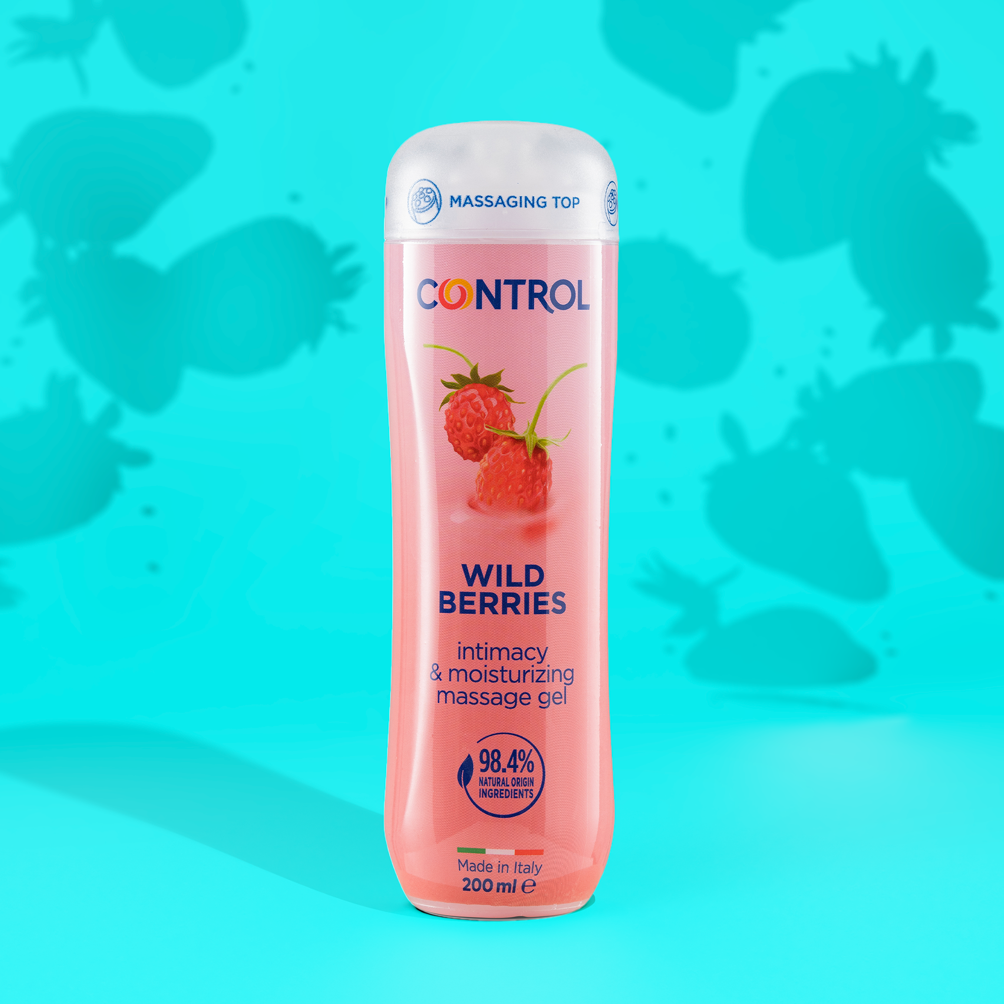 control-gel-de-massage-3-en-1-wild-berries-aroma-fruits-des-bois-200-ml image 2