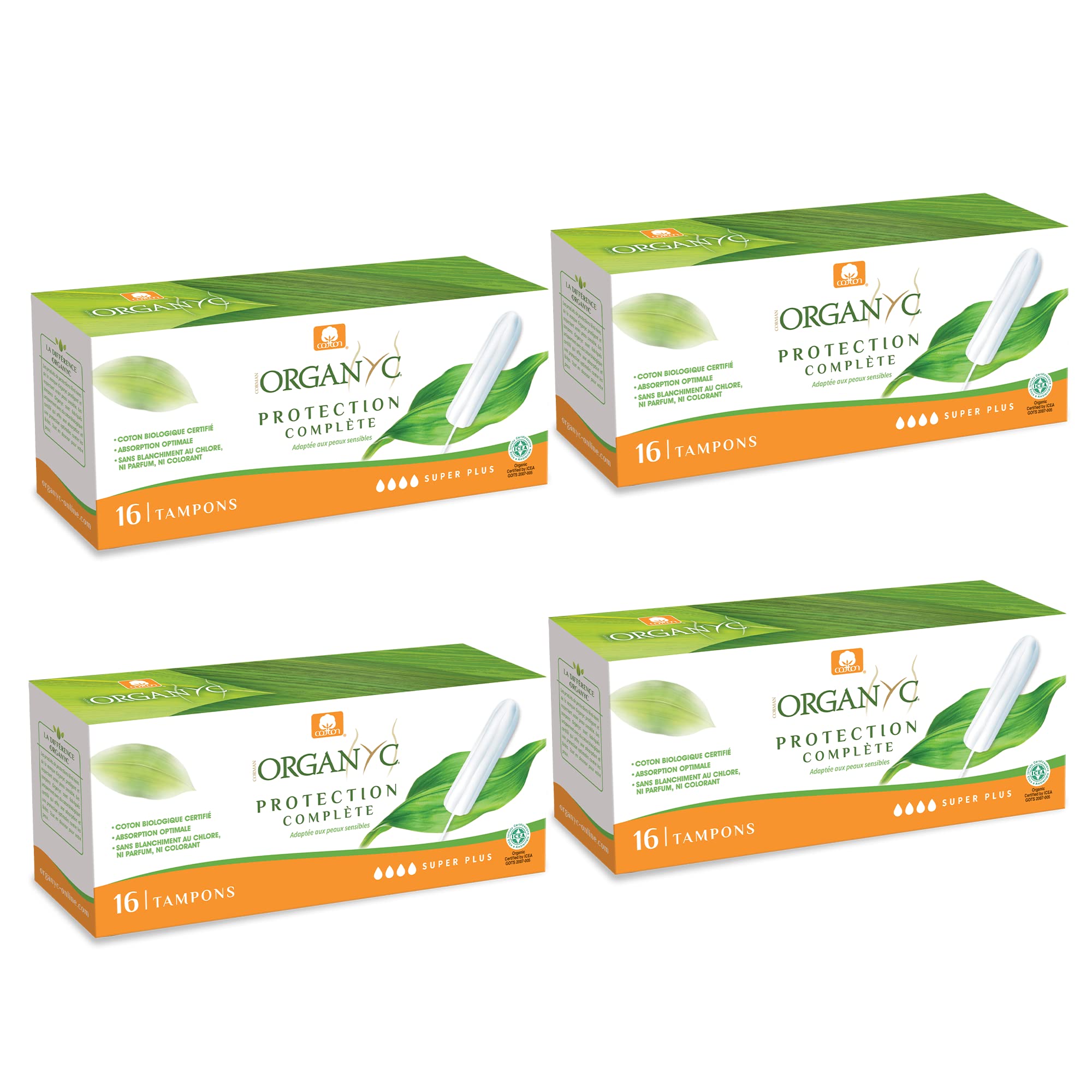 organyc-tampons-100-coton-bio-super-plus-sans-applicateur-16-tampons image 3
