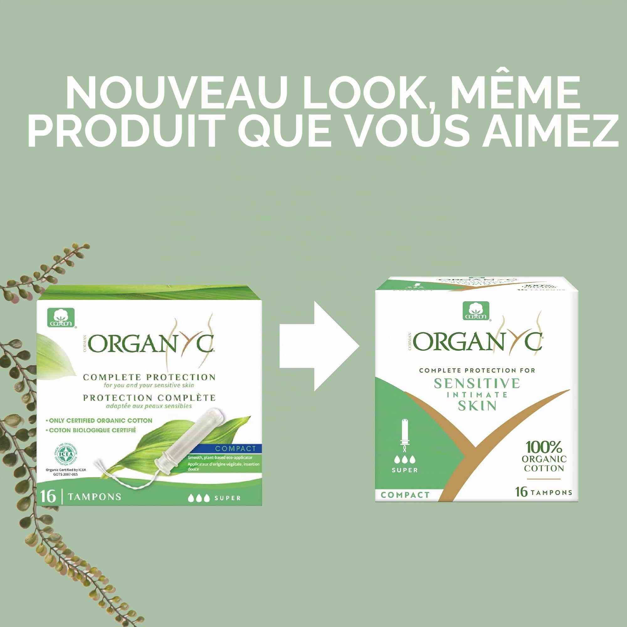 organyc-super-avec-co-applicateur-tampons-coton-bio-flux-abondant-16-unit-s image 2