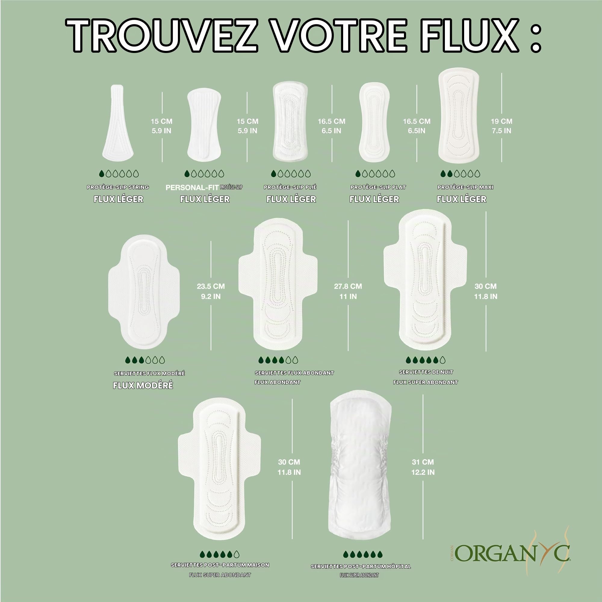 organyc-serviettes-hygi-niques-post-partum-maternit-100-coton-bio-12-serviettes image 8