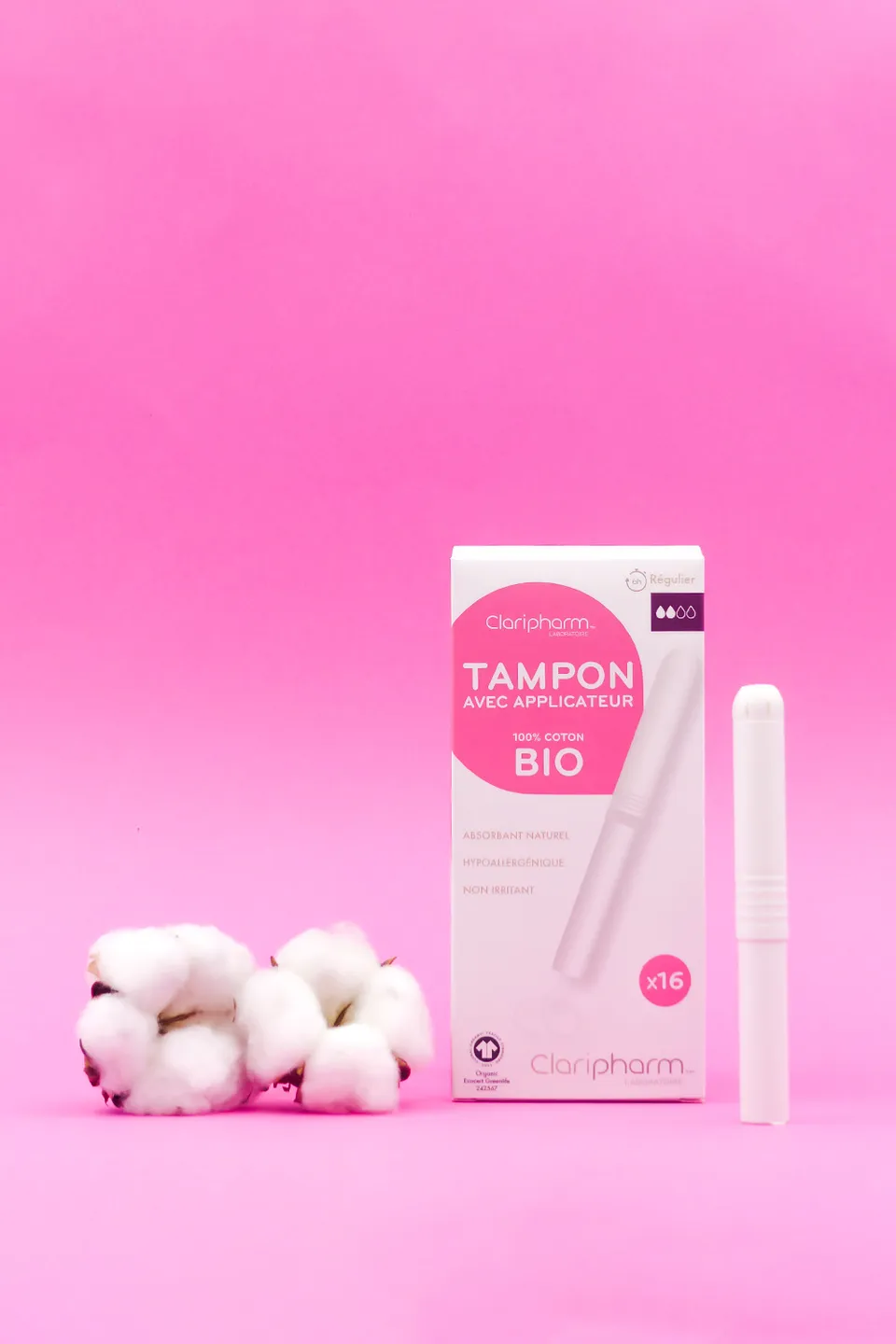 claricup-tampons-avec-applicateur-100-coton-bio image 1
