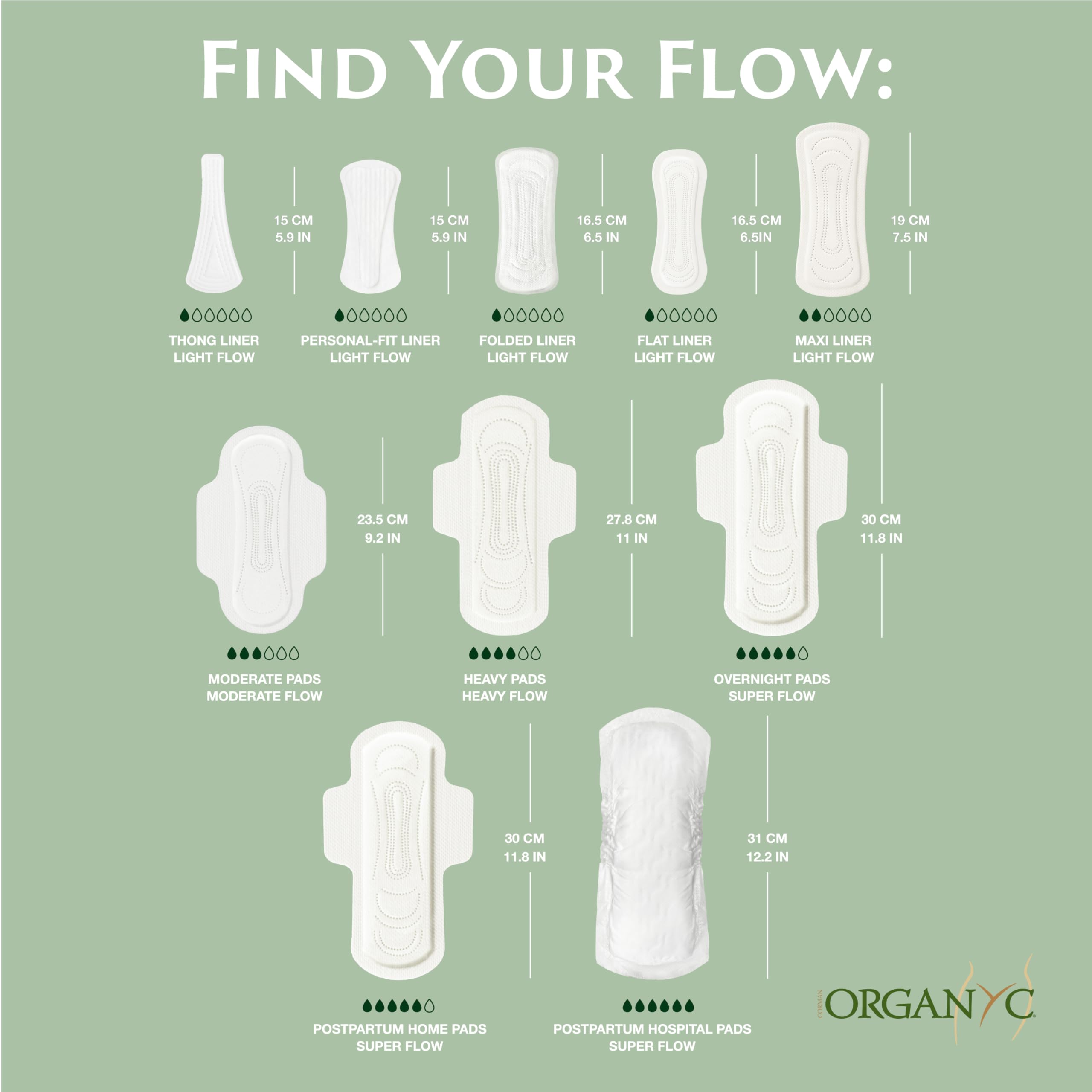 organyc-serviettes-hygi-niques-flux-mod-r-100-coton-bio-40-pi-ces image 7