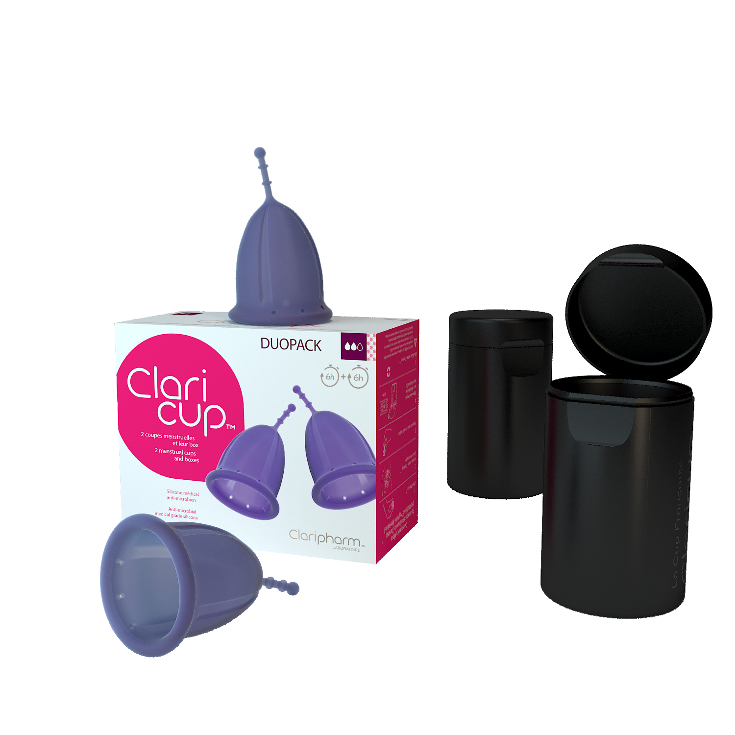 claricup-antimicrobienne-duopack-2-coupes-menstruelles image 8