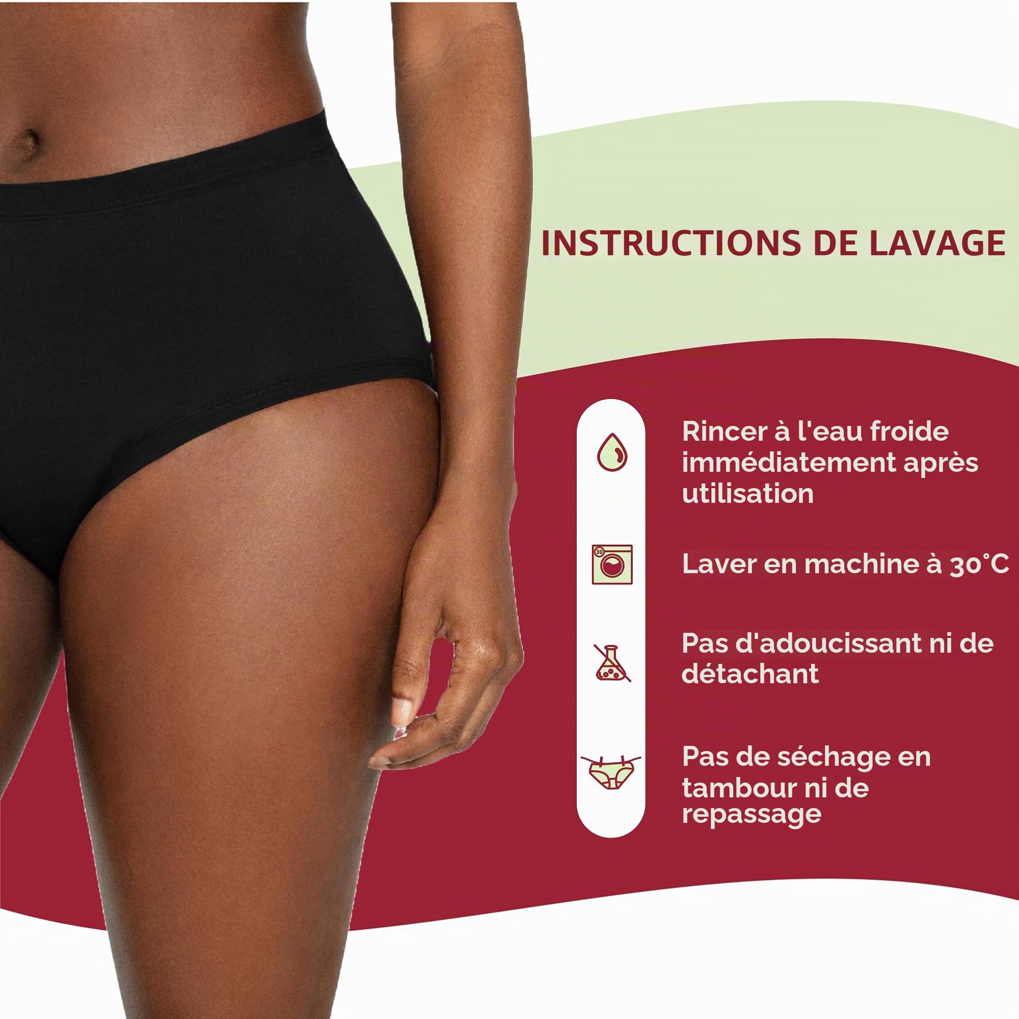organyc-culotte-menstruelle-r-utilisable-coton-bio-taille-haute-noir-taille-m image 3