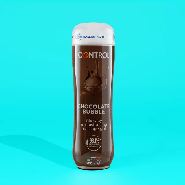control-bubble-chocolate-3-en-1-gel-massage-lubrifiant-chocolat-200-ml image 1