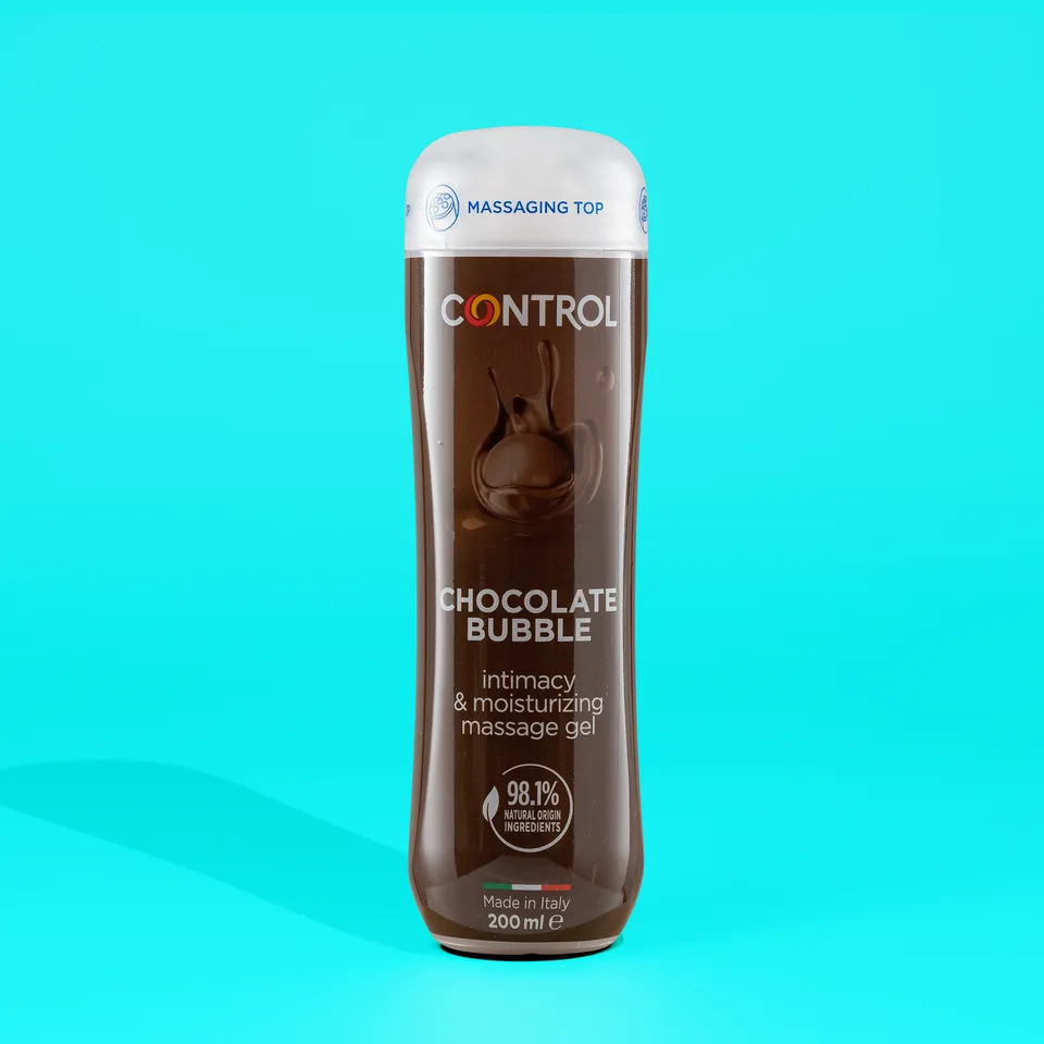 control-bubble-chocolate-3-en-1-gel-massage-lubrifiant-chocolat-200-ml image 1