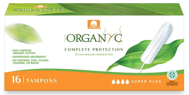 organyc-tampons-100-coton-bio-super-plus-sans-applicateur-16-tampons image 1
