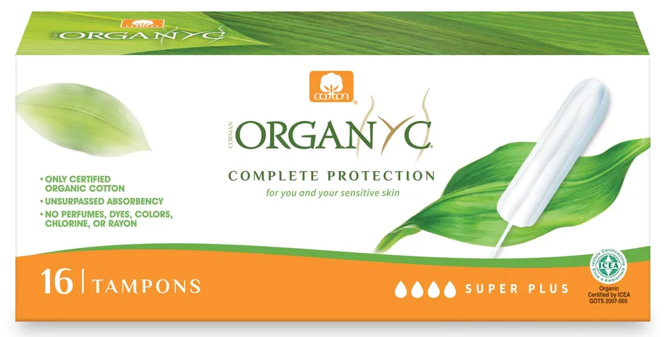 organyc-tampons-100-coton-bio-super-plus-sans-applicateur-16-tampons image 1