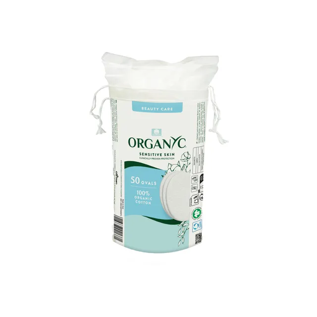 organyc-disques-de-coton-bio-ovales-x50-pour-peaux-sensibles image 1