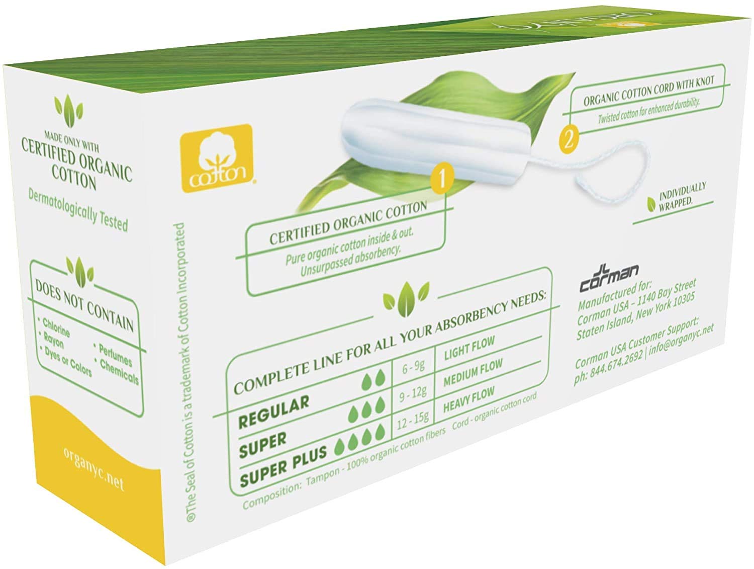 organyc-tampons-r-gulier-100-coton-bio-sans-applicateur-64-tampons-4x16 image 6