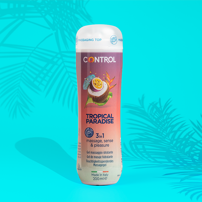 control-tropical-paradise-gel-de-massage-hydratant-et-lubrifiant-senteurs-tropic image 2