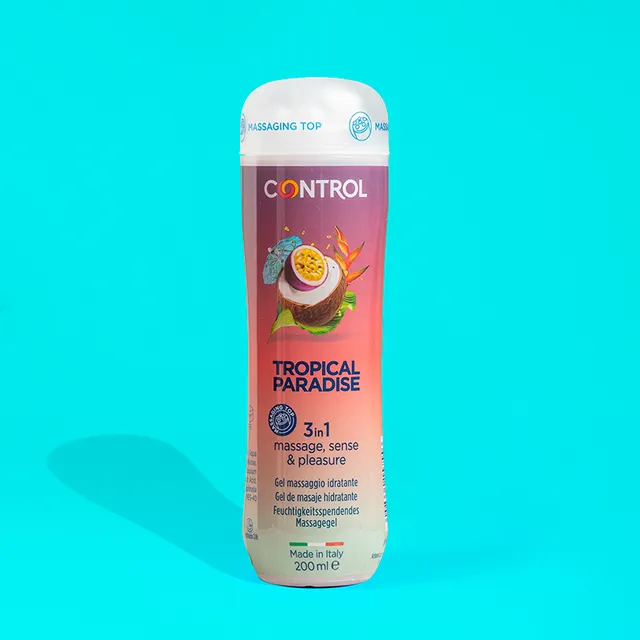 control-tropical-paradise-gel-de-massage-hydratant-et-lubrifiant-senteurs-tropic image 1