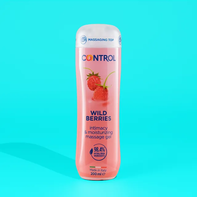 control-gel-de-massage-3-en-1-wild-berries-aroma-fruits-des-bois-200-ml image 1