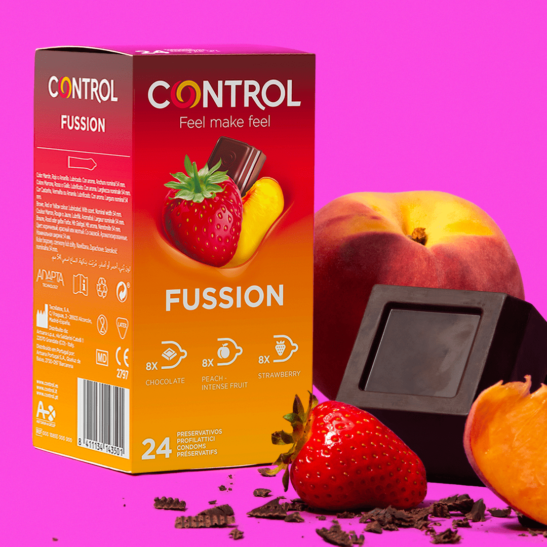 control-fussion-pr-servatifs-aromatis-s-assortis-chocolat-p-che-et-fraise-bo-te- image 3