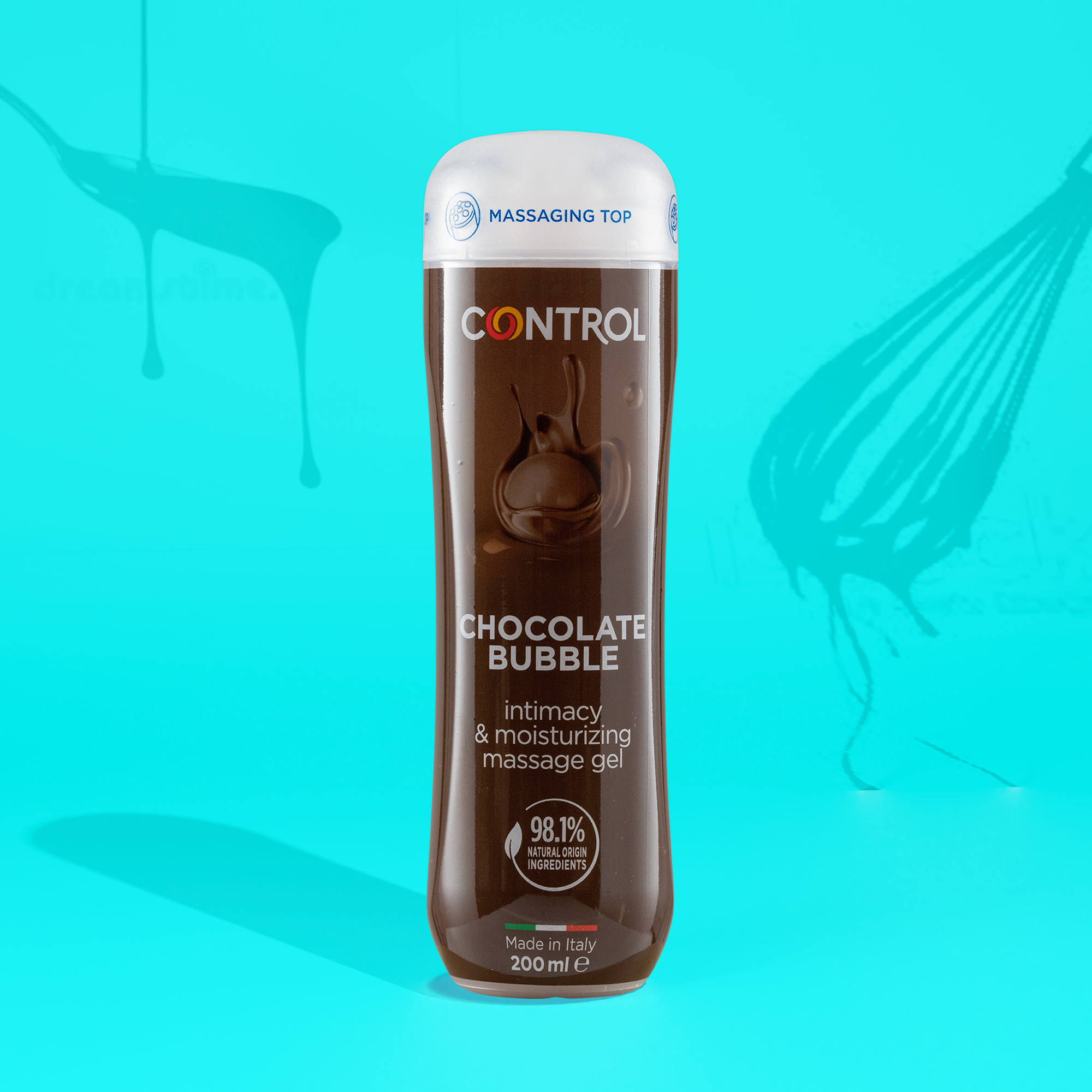 control-bubble-chocolate-3-en-1-gel-massage-lubrifiant-chocolat-200-ml image 3