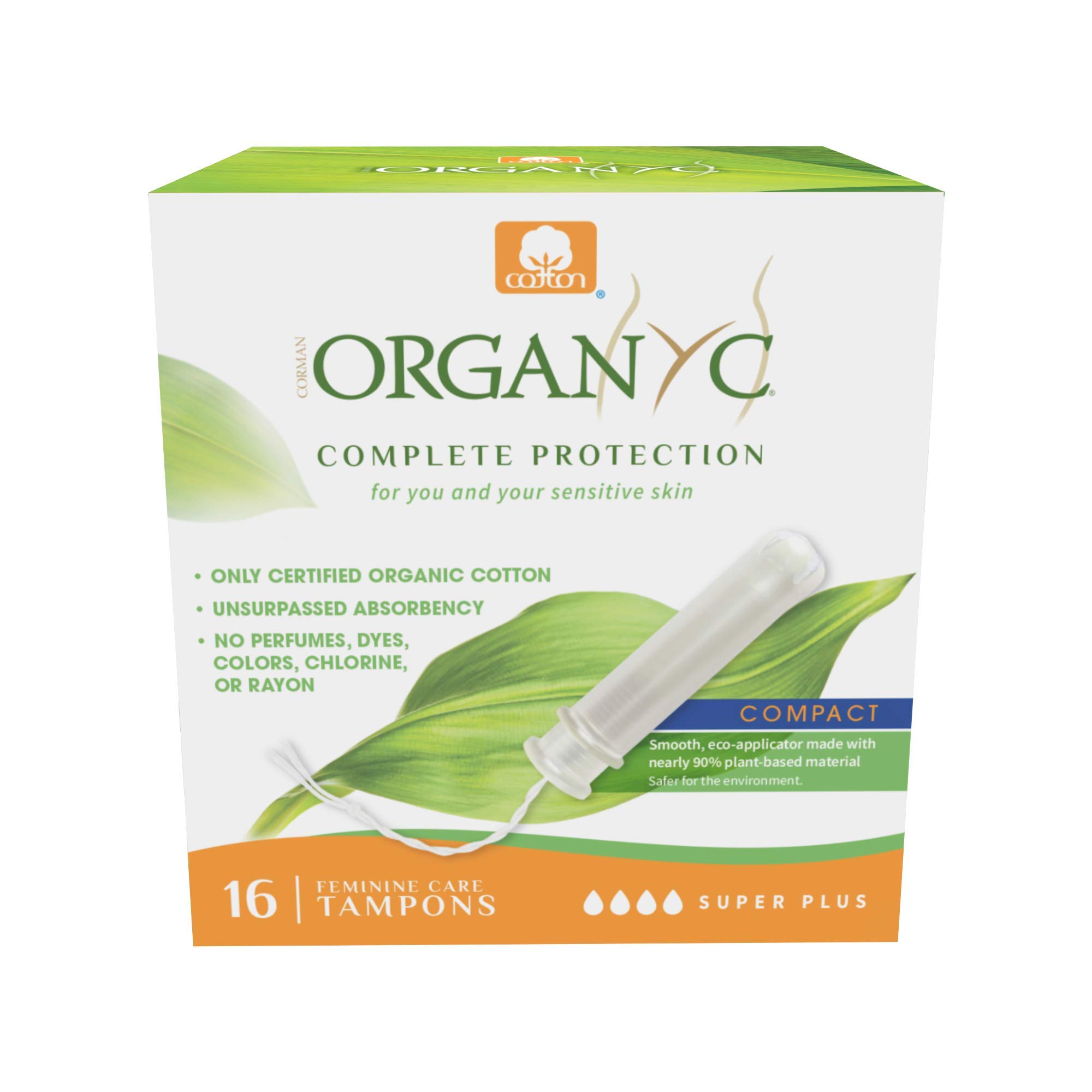 organyc-tampons-super-plus-en-coton-biologique-avec-co-applicateur-16-unit-s image 1