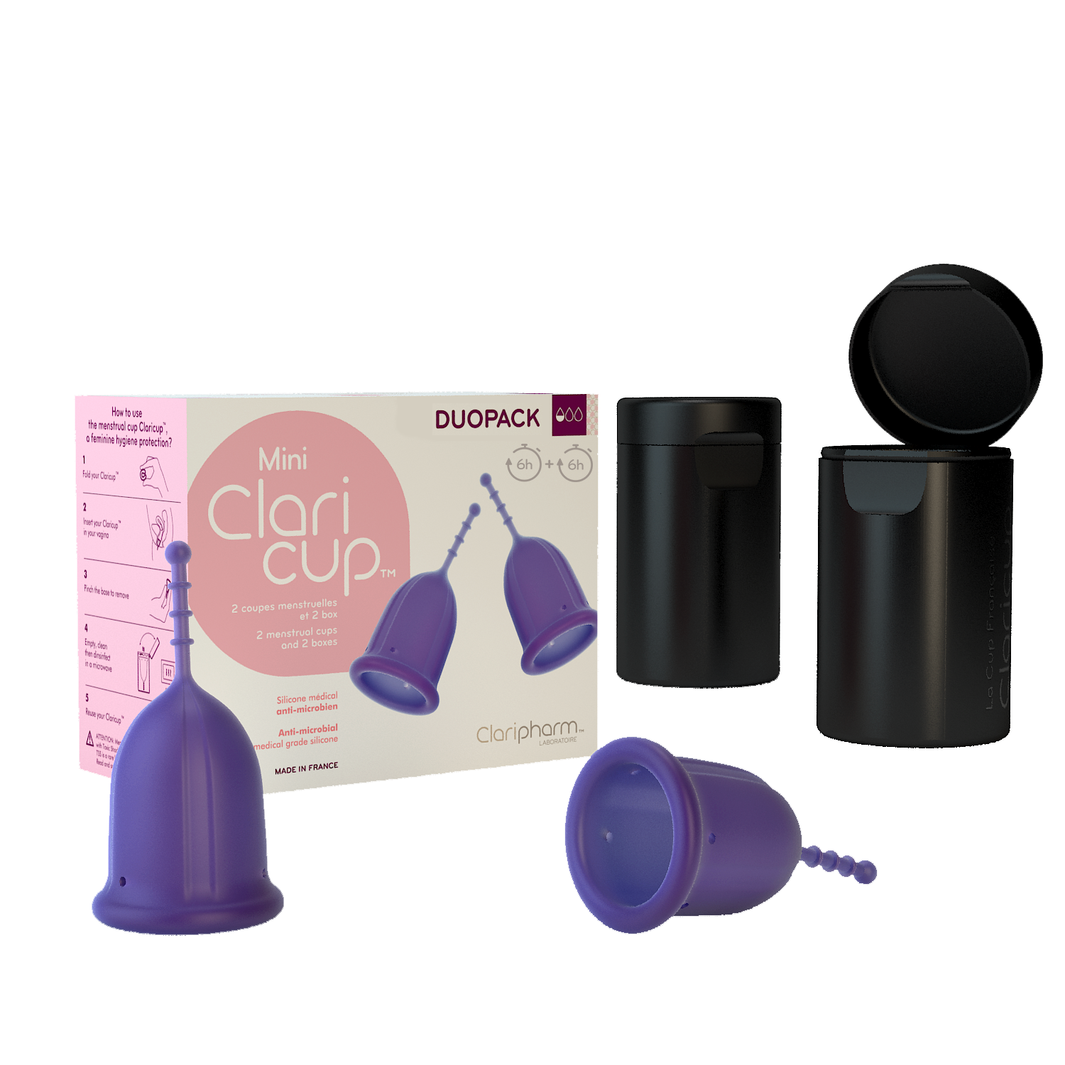 claricup-antimicrobienne-duopack-2-coupes-menstruelles image 7