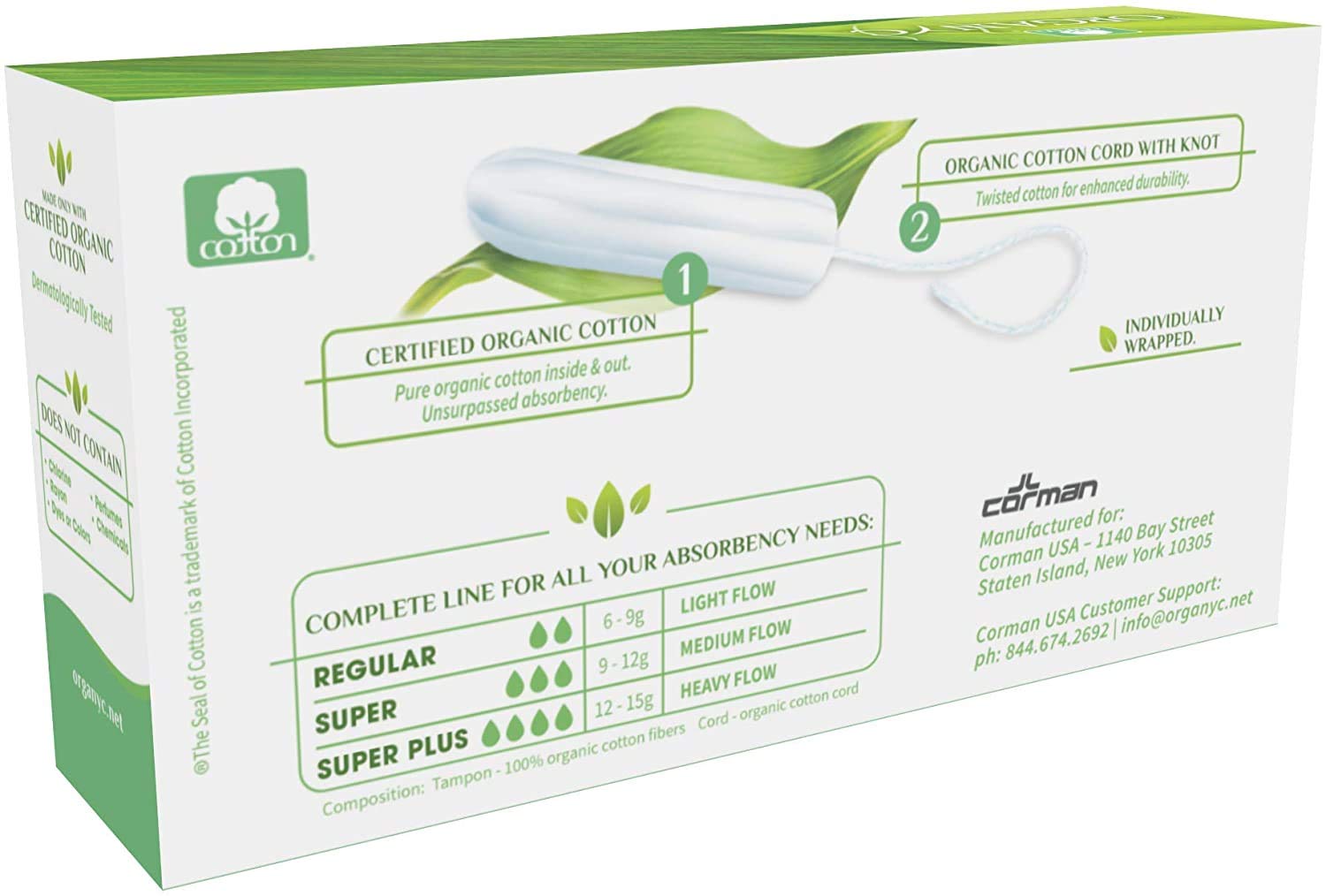 organyc-tampons-100-coton-bio-super-sans-applicateur-lot-de-4-bo-tes-16-x-4-64-u image 4