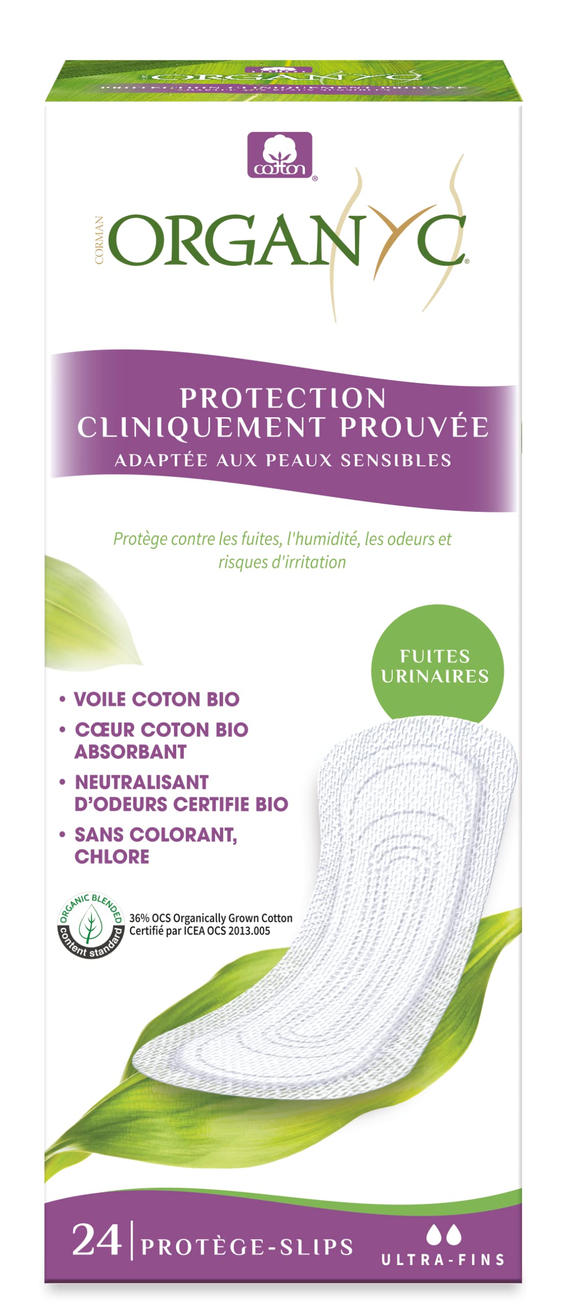 organyc-prot-ge-slips-fuites-urinaires-ultra-fins-coton-bio-certifi-incontinence image 1